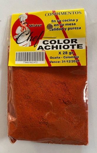 COLOR ACHIOTE ROJO 500G