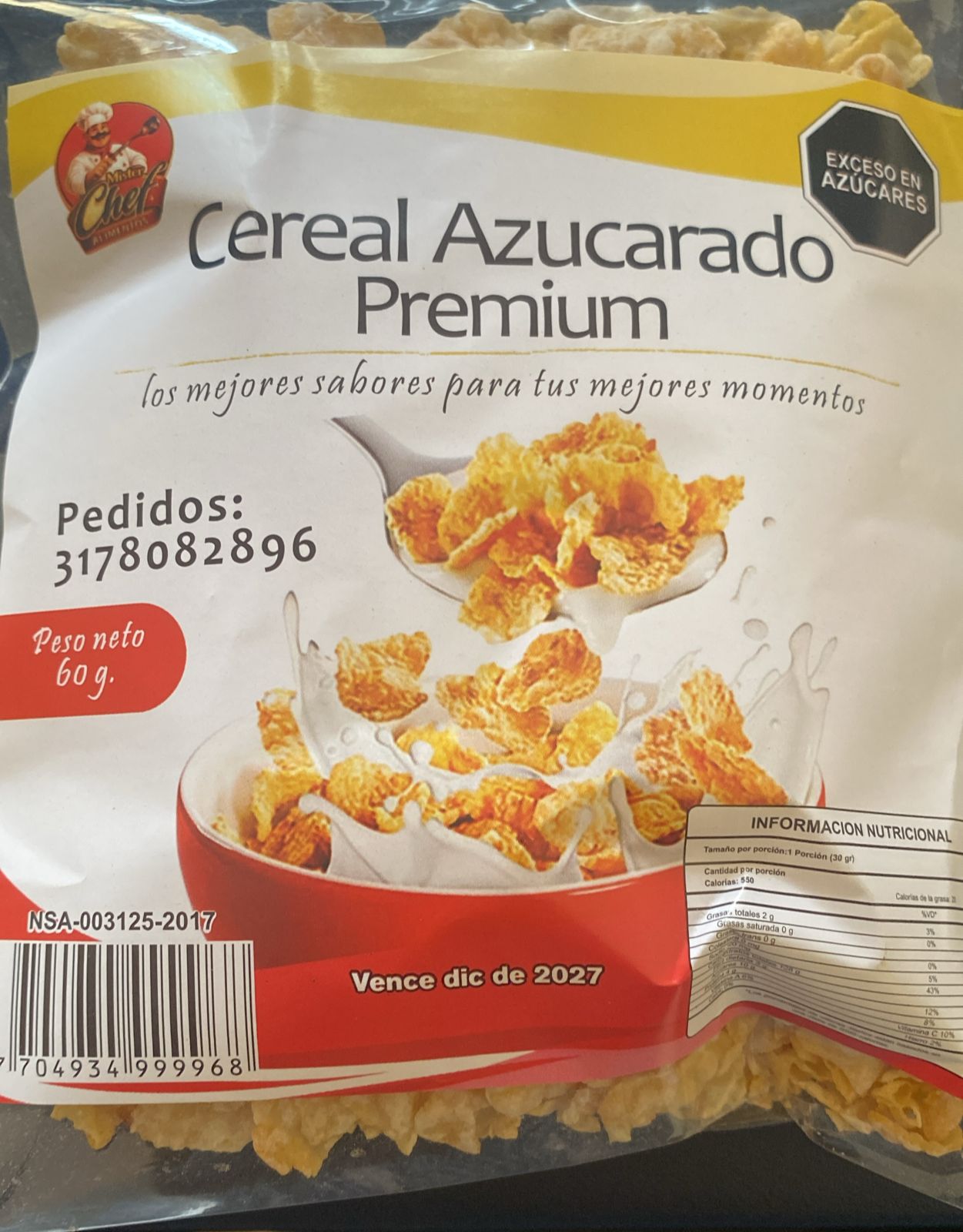 cereal azucarado 60g